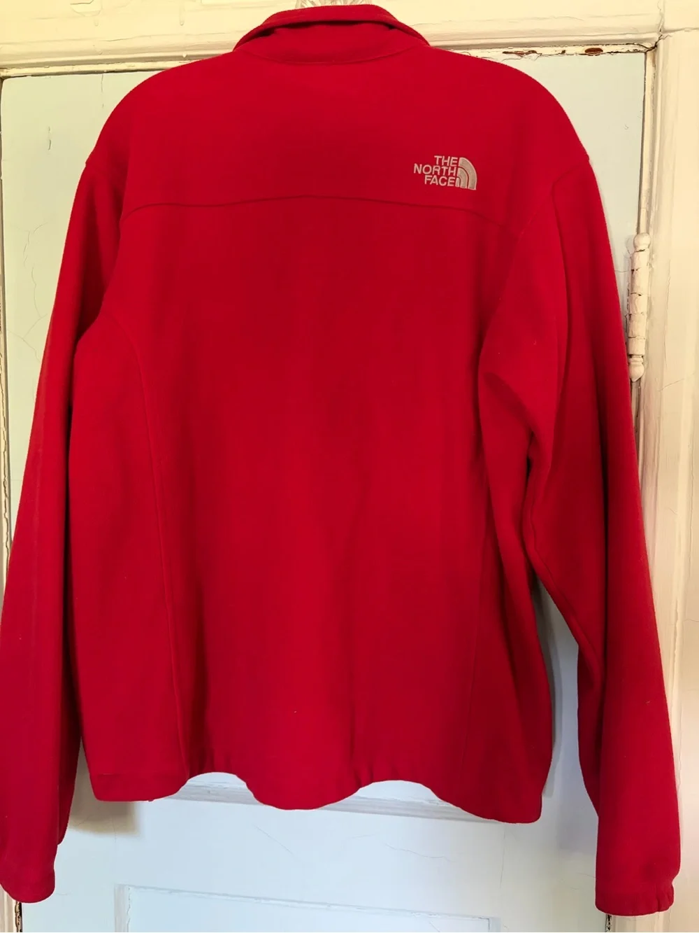 The North Face Red Full-Zip Fleece Jacket Medium